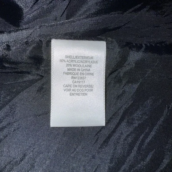 Madison Hill NY Waist Length Blazer Black Sz 12 Acrylic/Wool Blend Cottagecore - Picture 5 of 12